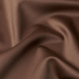 Schumacher Donovan Merino Wool Sateen Brown Fabric