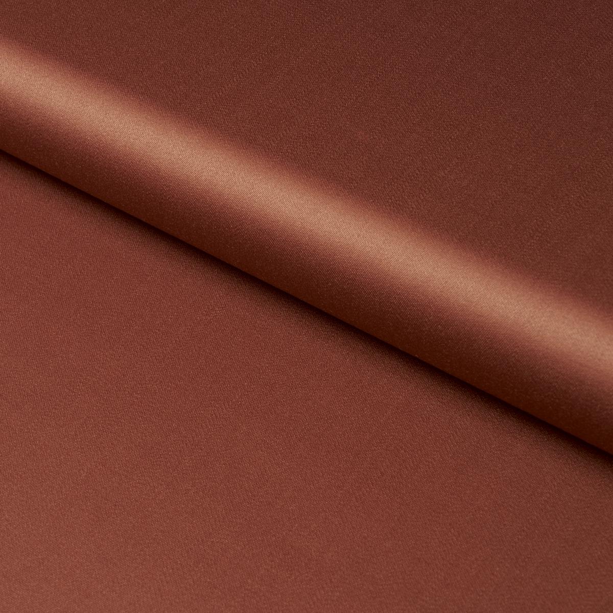 Schumacher Donovan Merino Wool Sateen Rust Fabric