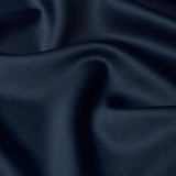 Schumacher Donovan Merino Wool Sateen Navy Fabric