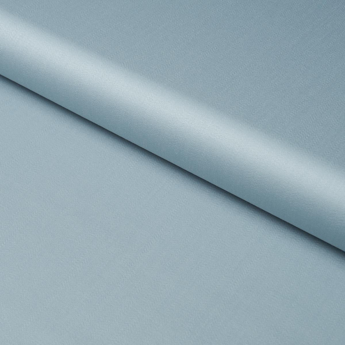 Schumacher Donovan Merino Wool Sateen Blue Fabric