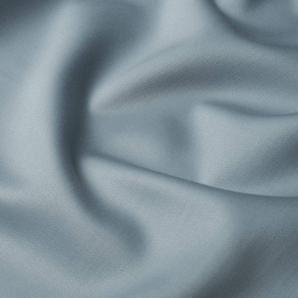Schumacher Donovan Merino Wool Sateen Blue Fabric