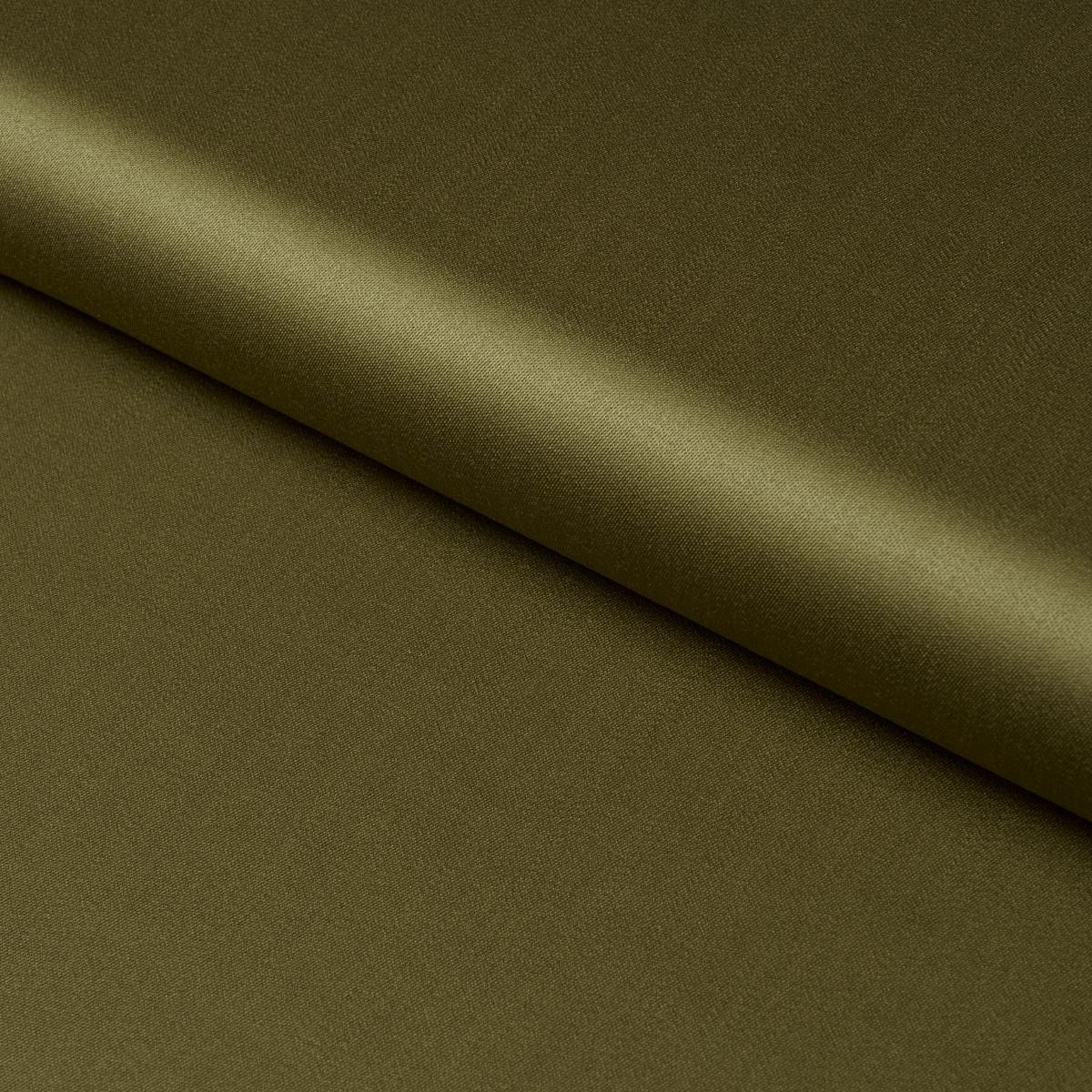 Schumacher Donovan Merino Wool Sateen Olive Fabric