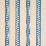 Schumacher Crème Anglaise English Cream/Denim Blue Fabric