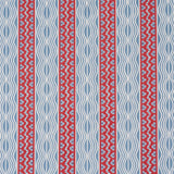 Schumacher Crème Anglaise French Red & Blue Fabric