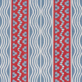 Schumacher Crème Anglaise French Red & Blue Fabric