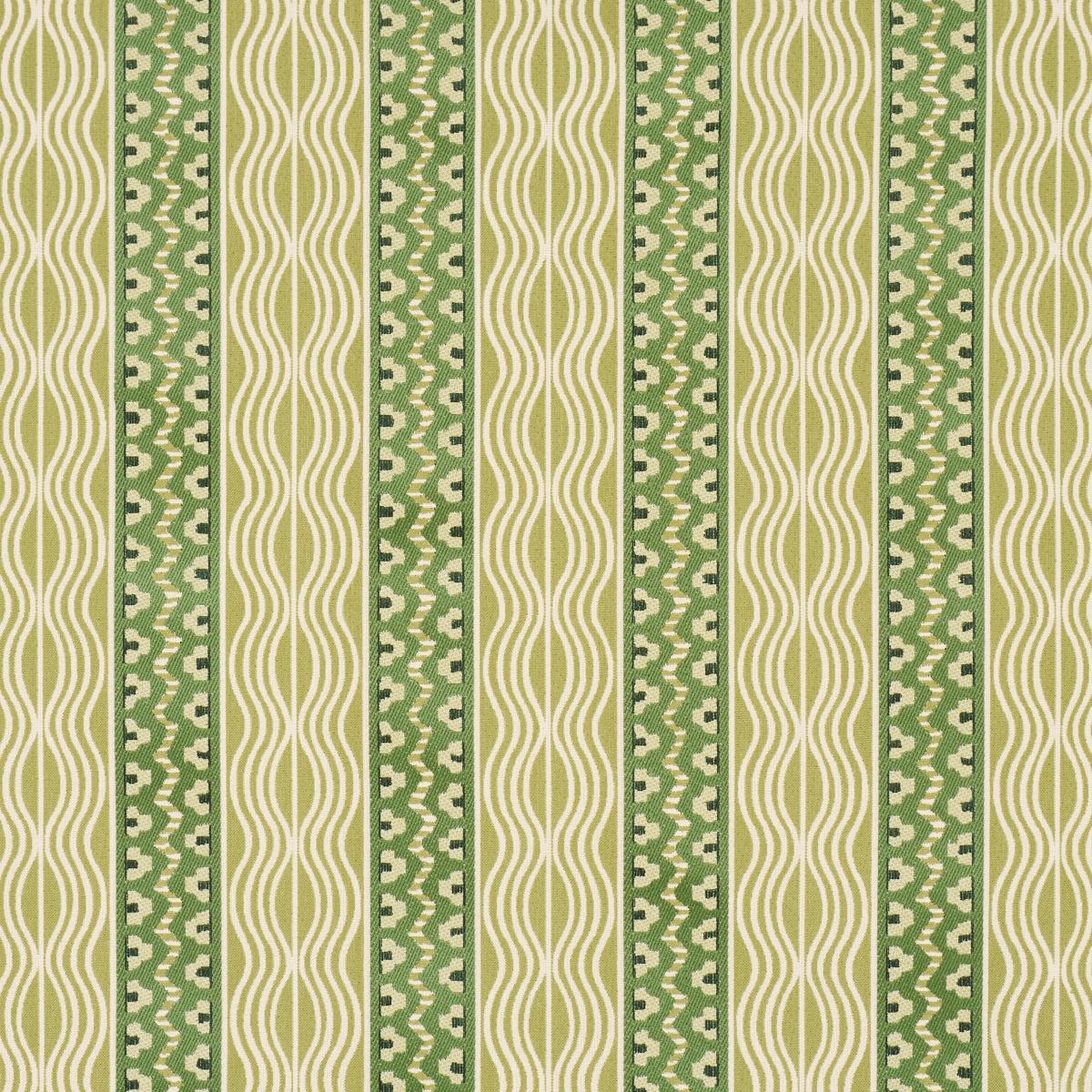 Schumacher Crème Anglaise Juniper Green Fabric