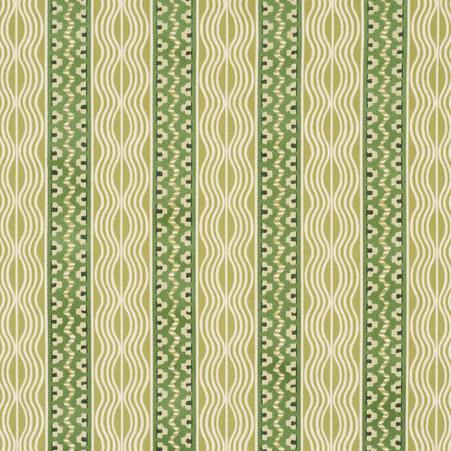 Schumacher Crème Anglaise Juniper Green Fabric
