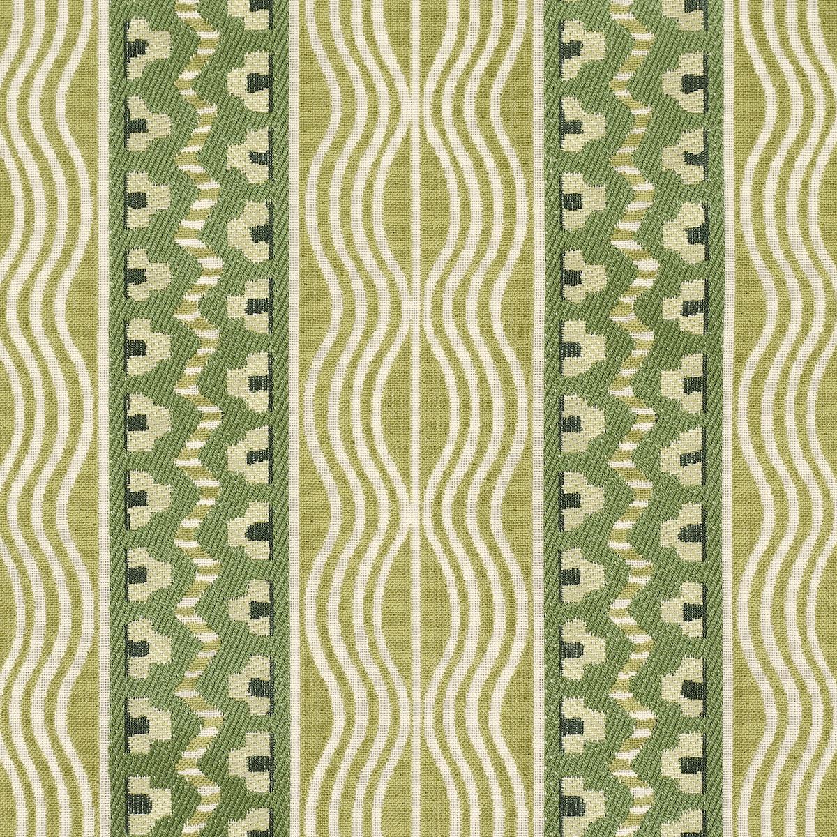 Schumacher Crème Anglaise Juniper Green Fabric