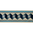 Schumacher Jilly Velvet Tape Staffordshire Blue Fabric