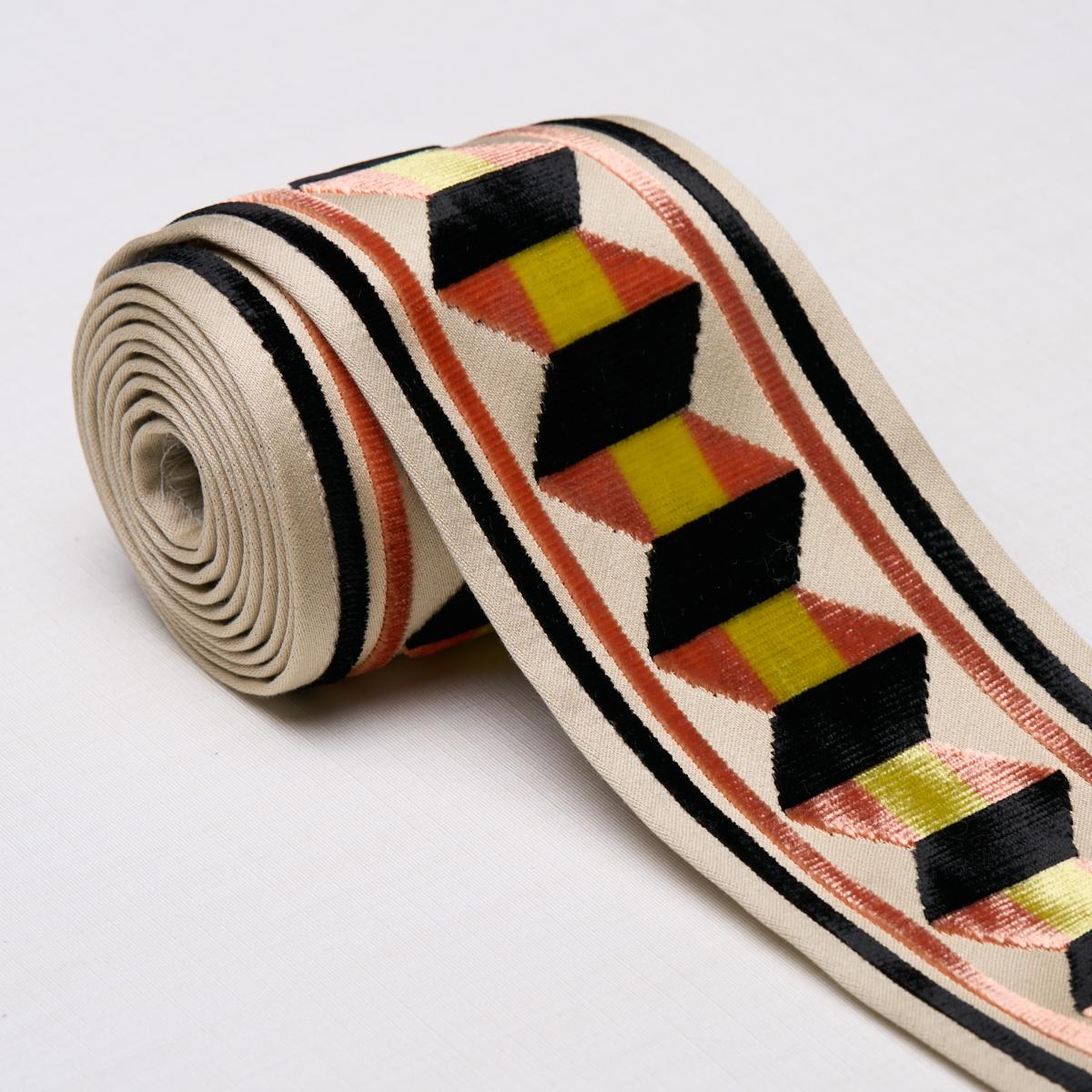 Schumacher Persimmon/Gold Jilly Velvet Tape