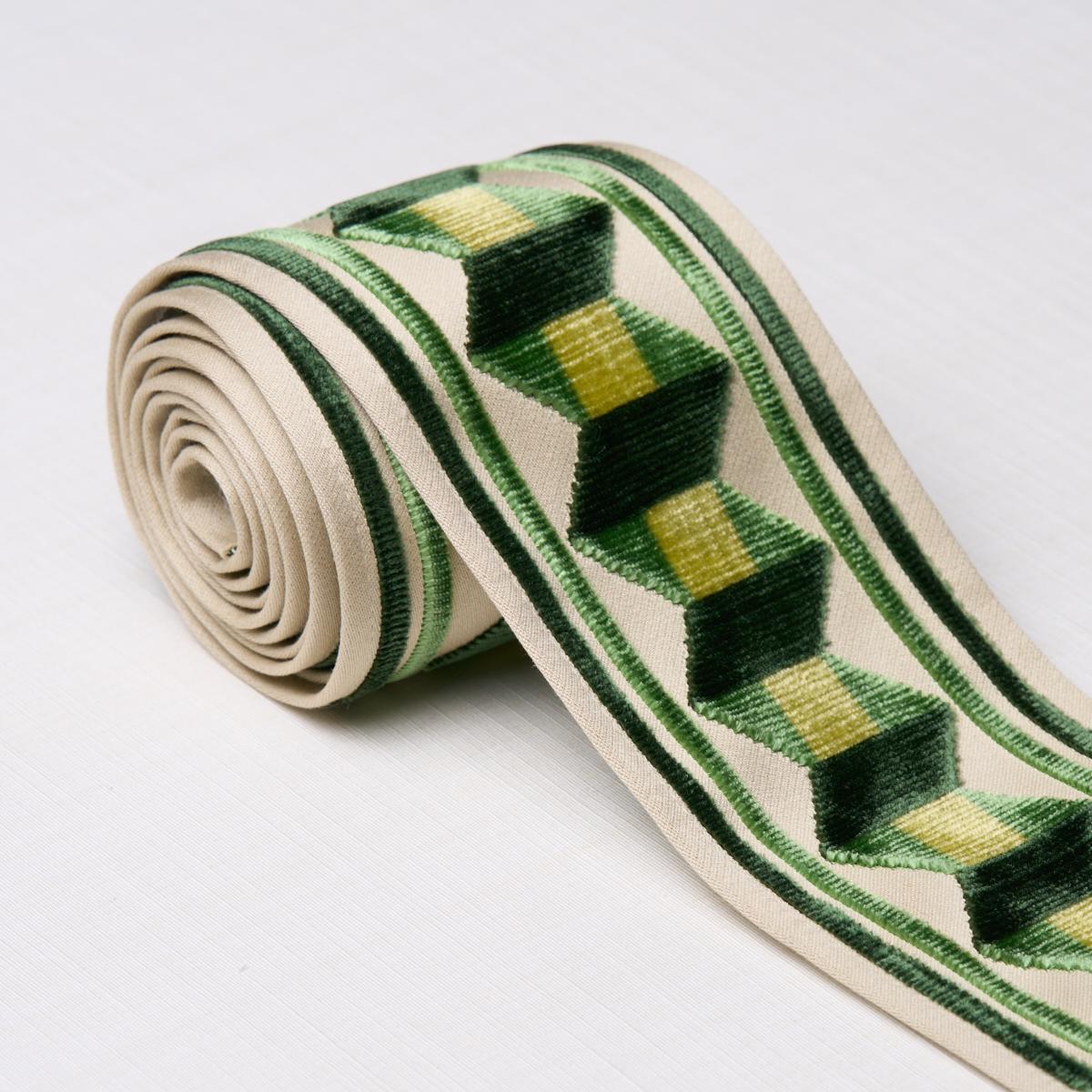 Schumacher Pear Green Jilly Velvet Tape
