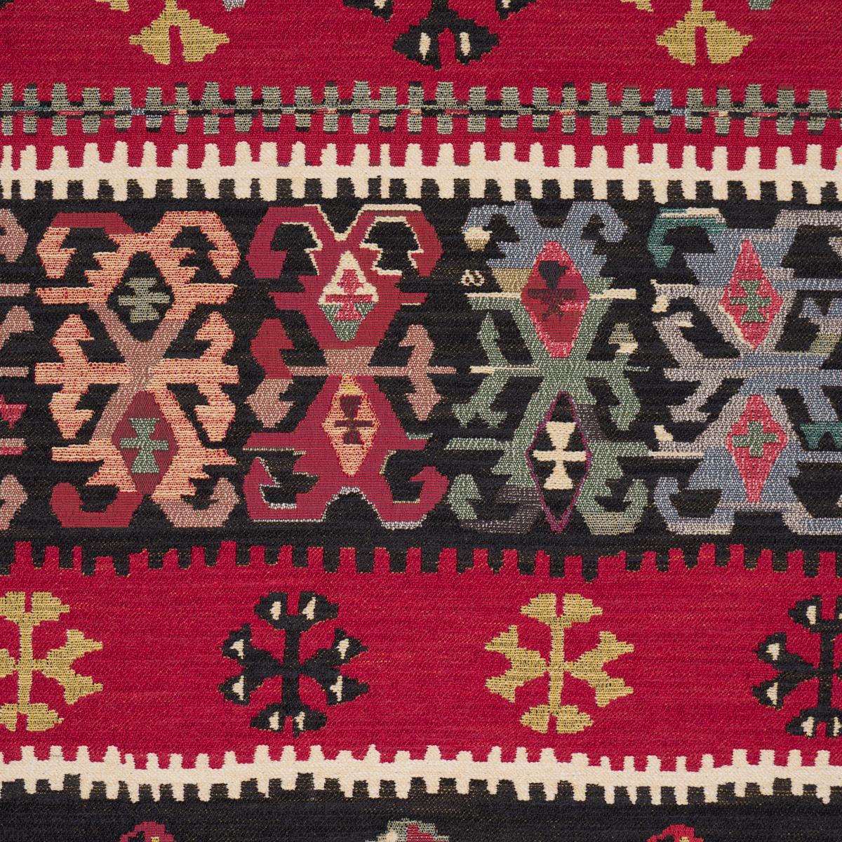 Schumacher Sahane Pomegranate Red Fabric