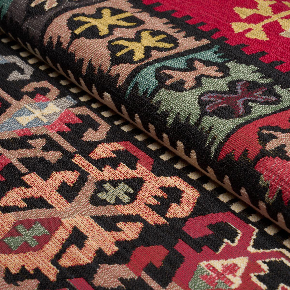 Schumacher Sahane Pomegranate Red Fabric