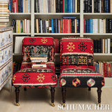 Schumacher Sahane Pomegranate Red Fabric
