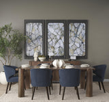 Mercana Niles 23.5L x 24W x 32H Navy Fabric Seat W/ Dark Brown Wooden Legs Wingback Dining Chair (Andes 600)