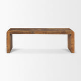Mercana Estelle Rustic Brown Reclaimed Wood Bench