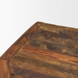 Mercana Estelle Rustic Brown Reclaimed Wood Bench