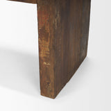 Mercana Estelle Rustic Brown Reclaimed Wood Bench