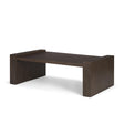 Mercana Wesson Dark Brown Wooden Rectangular Coffee Table