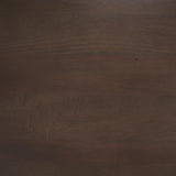 Mercana Wesson Dark Brown Wooden Rectangular Coffee Table
