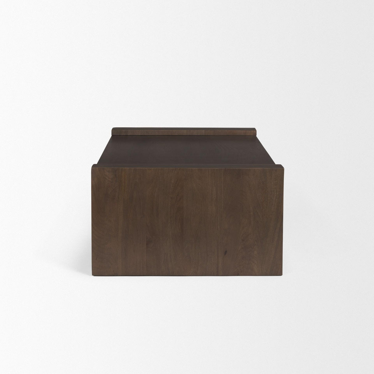 Mercana Wesson Dark Brown Wooden Rectangular Coffee Table