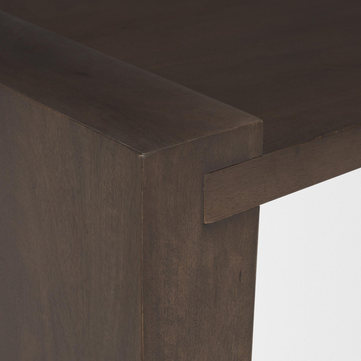 Mercana Wesson Dark Brown Wooden Rectangular Coffee Table