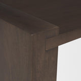 Mercana Wesson Dark Brown Wooden Rectangular Coffee Table
