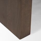 Mercana Wesson Dark Brown Wooden Rectangular Coffee Table