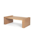 Mercana Wesson Light Brown Wood Rectangular Coffee Table