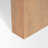 Mercana Wesson Light Brown Wood Rectangular Coffee Table