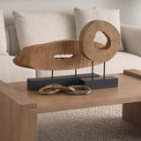Mercana Wesson Light Brown Wood Rectangular Coffee Table
