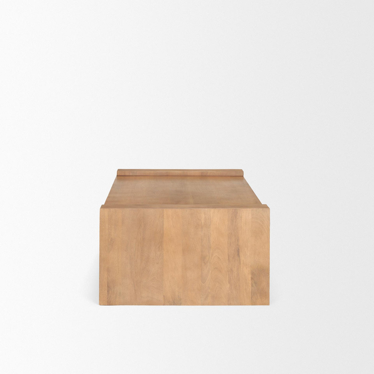 Mercana Wesson Light Brown Wood Rectangular Coffee Table