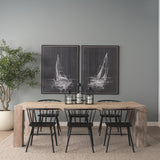 Mercana McArthur 94" Whitewash Reclaimed Wood Dining Table