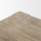 Mercana McArthur 94" Whitewash Reclaimed Wood Dining Table