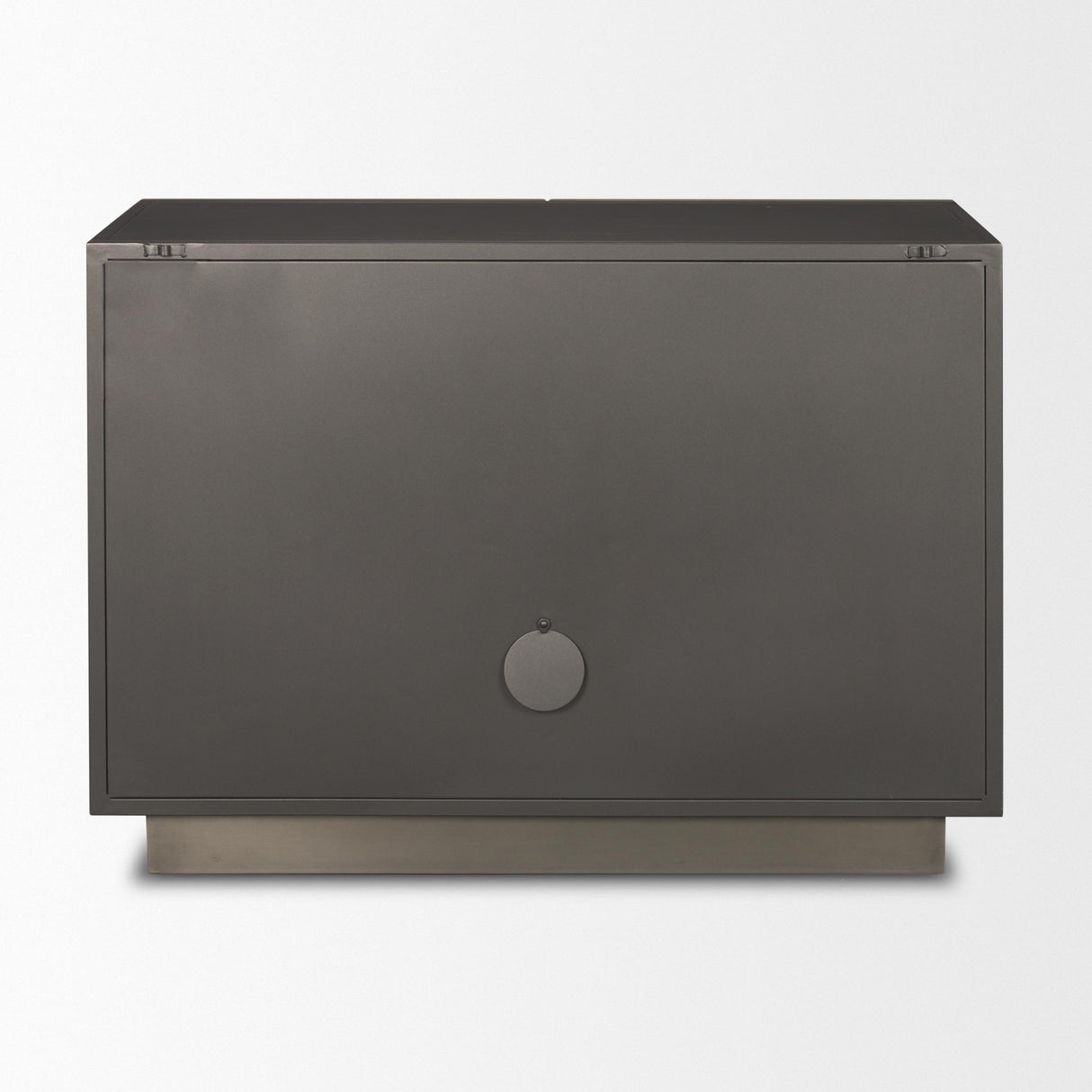 Mercana Roxdale Acid Washed Iron Metal Accent Cabinet