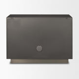 Mercana Roxdale Acid Washed Iron Metal Accent Cabinet