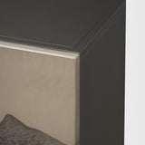Mercana Roxdale Acid Washed Iron Metal Accent Cabinet