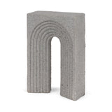Mercana Kacia Resin Textured Concrete Gray Decorative Object