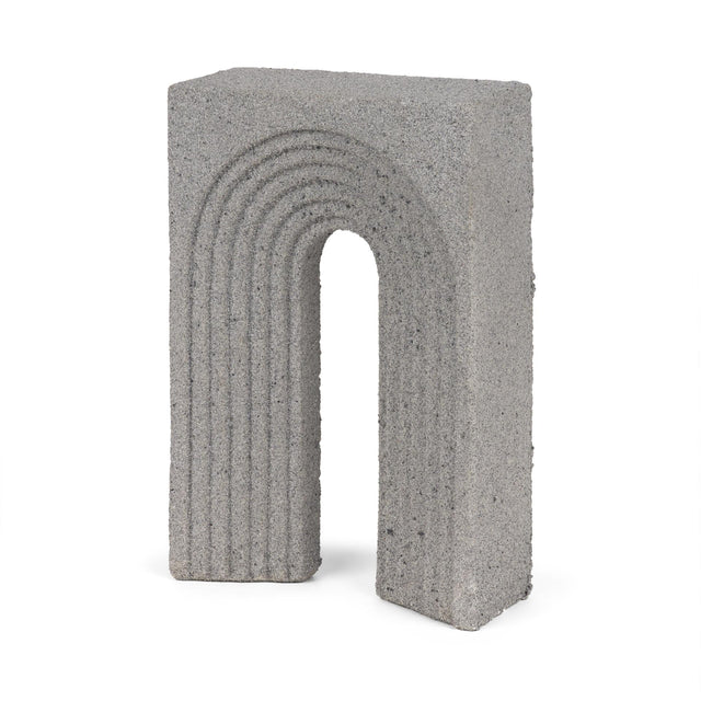 Mercana Kacia Resin Textured Concrete Gray Decorative Object