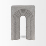 Mercana Kacia Resin Textured Concrete Gray Decorative Object