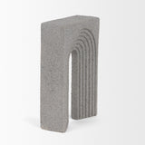 Mercana Kacia Resin Textured Concrete Gray Decorative Object