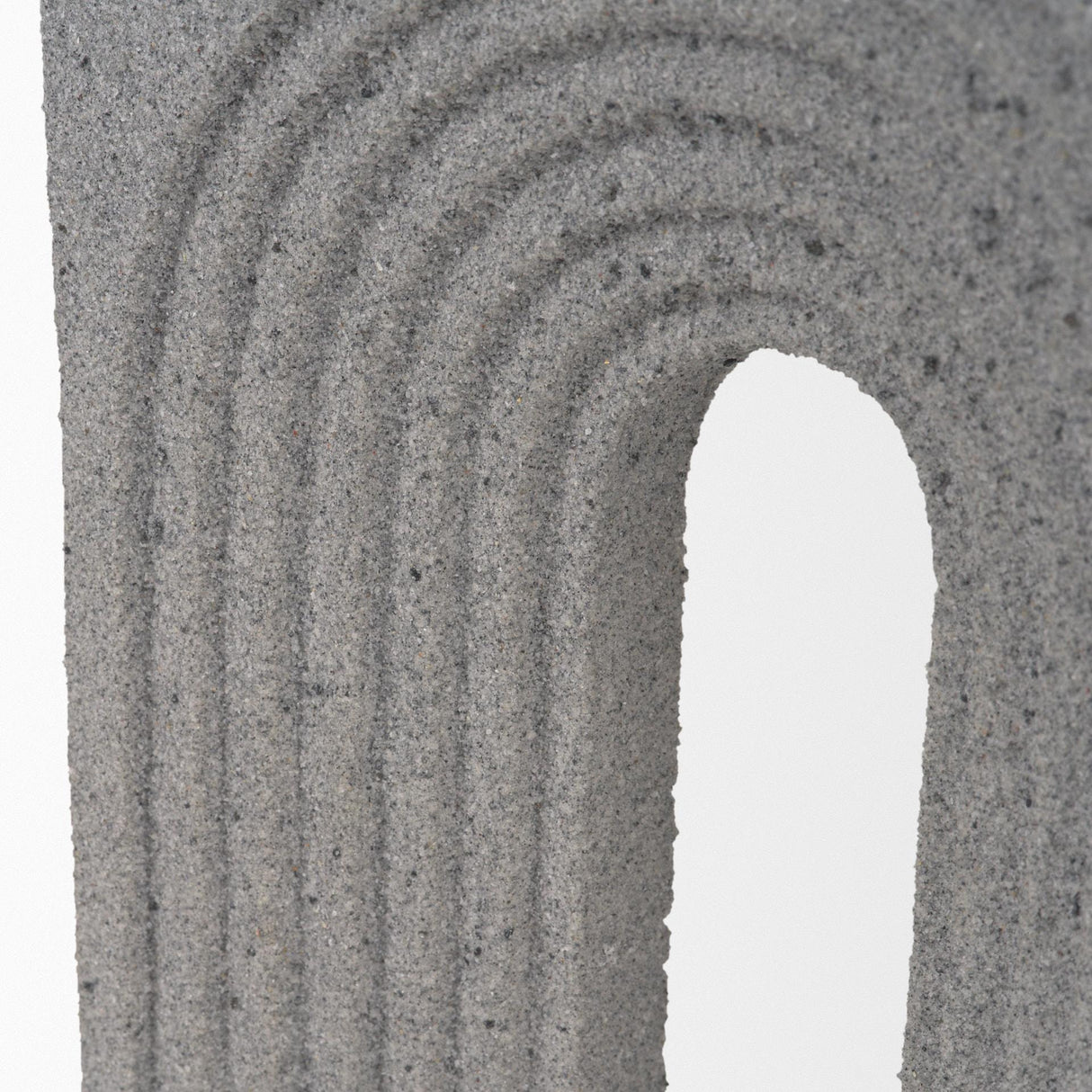 Mercana Kacia Resin Textured Concrete Gray Decorative Object