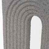 Mercana Kacia Resin Textured Concrete Gray Decorative Object