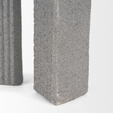 Mercana Kacia Resin Textured Concrete Gray Decorative Object