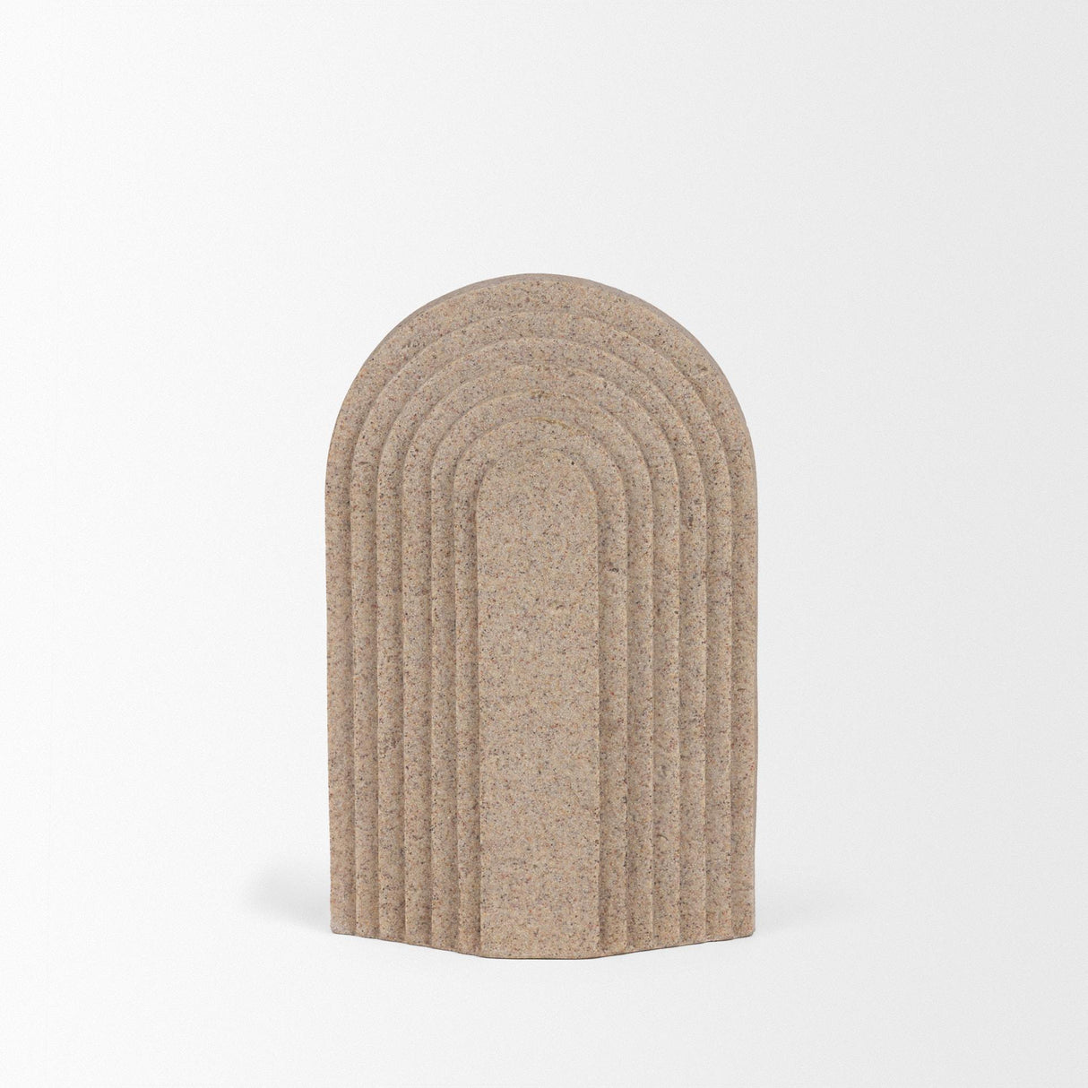 Mercana Kael Resin Textured Concrete Gray Decorative Object