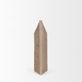 Mercana Kael Resin Textured Concrete Gray Decorative Object