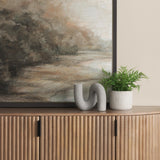 Mercana Kailas Resin Textured Concrete Gray Decorative Object