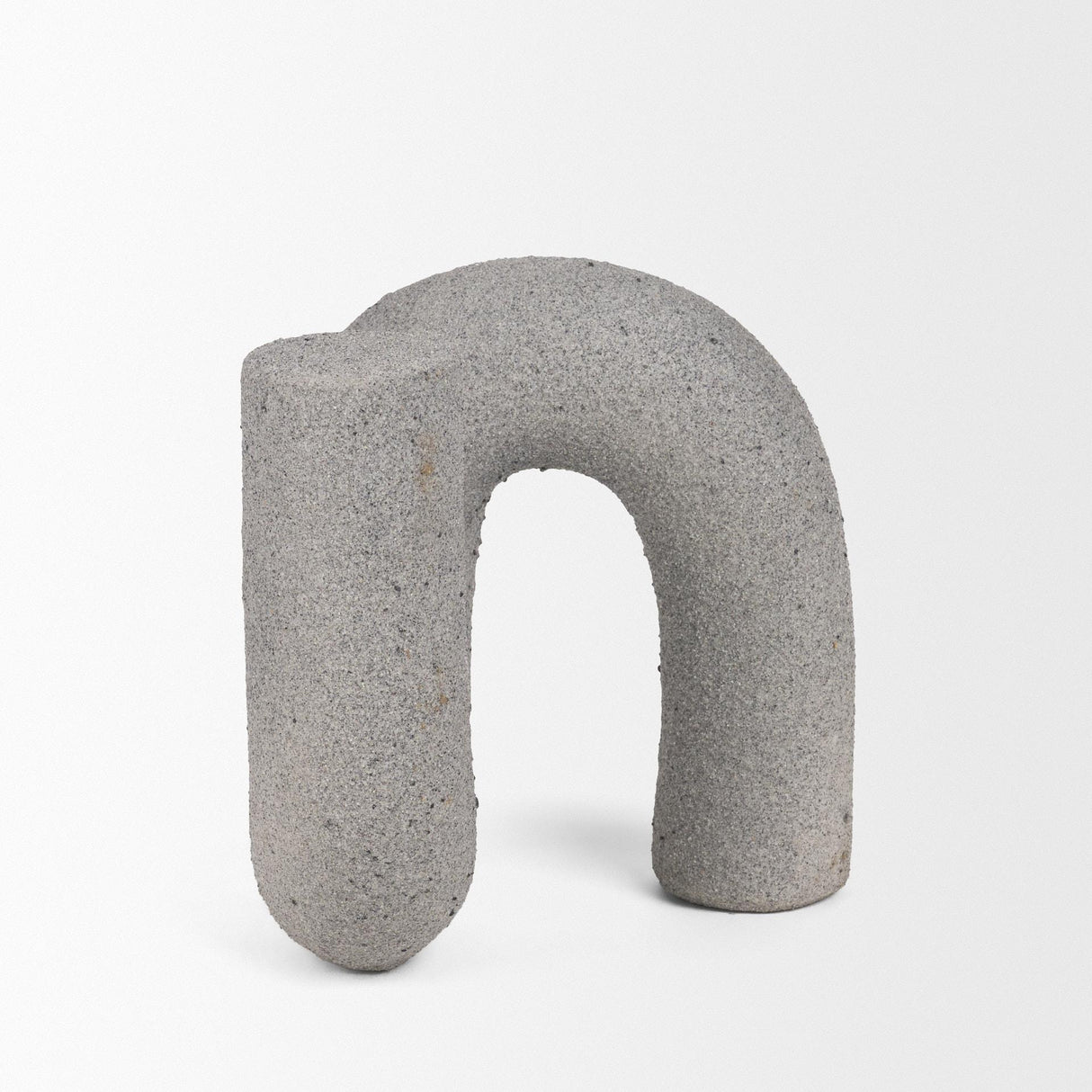 Mercana Kailas Resin Textured Concrete Gray Decorative Object