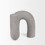 Mercana Kailas Resin Textured Concrete Gray Decorative Object