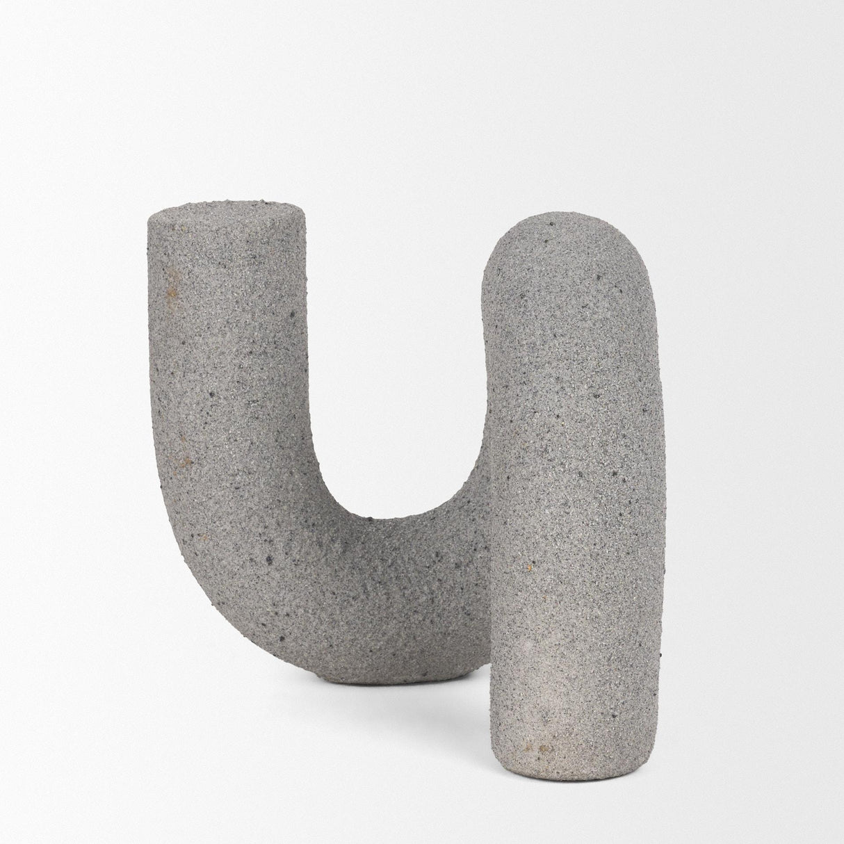 Mercana Kailas Resin Textured Concrete Gray Decorative Object